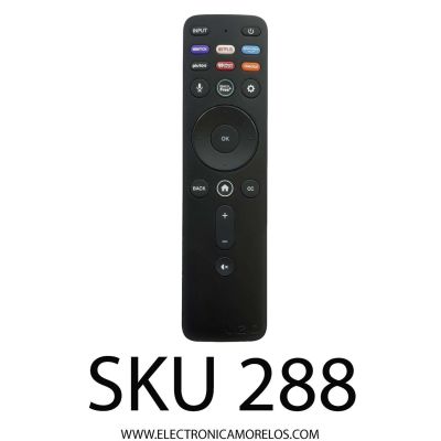 CONTROL REMOTO ORIGINAL NUEVO PARA SMART TV VIZIO CON VOZ / NUMERO DE PARTE XRT260 / 00111200155 / 2AVQK-XRT260 / A03B012A567C / MODELOS V435-J01 / M55Q7-J01 / M50Q7-J01 / M58Q7-J01 / P75Q9-J01 / V585-J01 / M50Q6-J01 / V555-J01 / P65Q9-J01